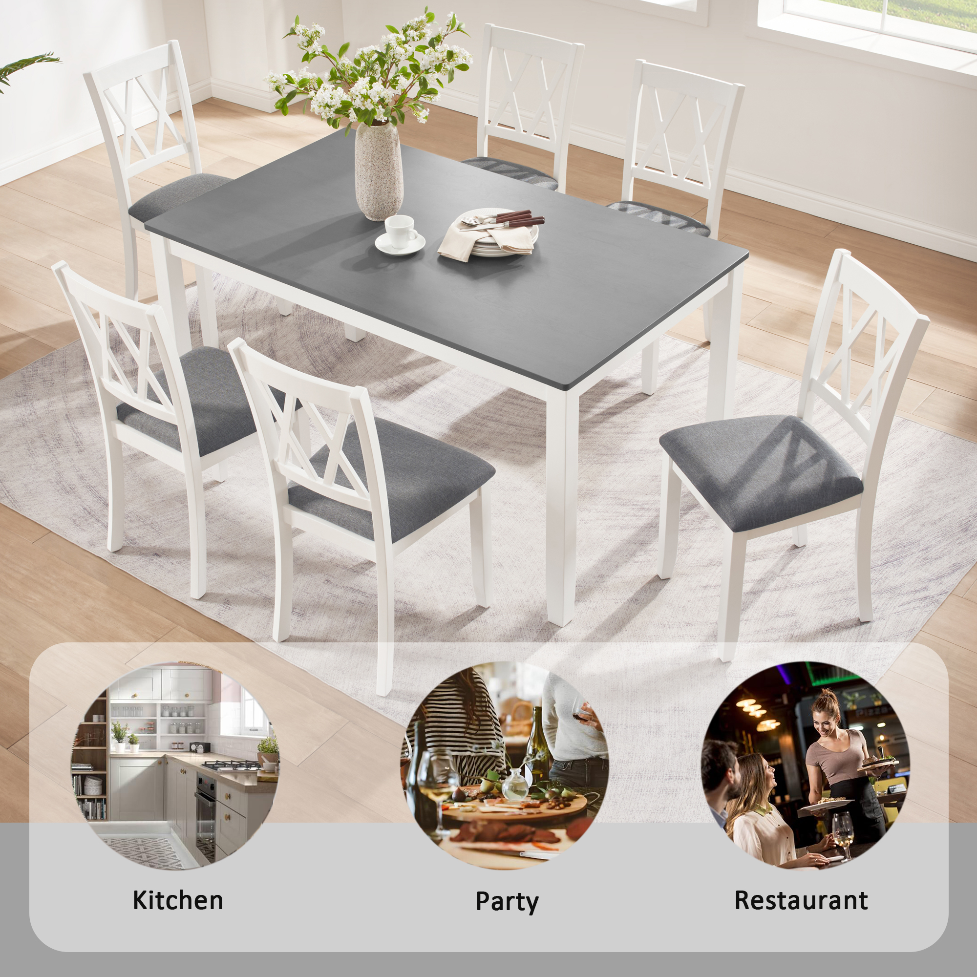 7-Piece Dining Table Set, picture 4 of 4