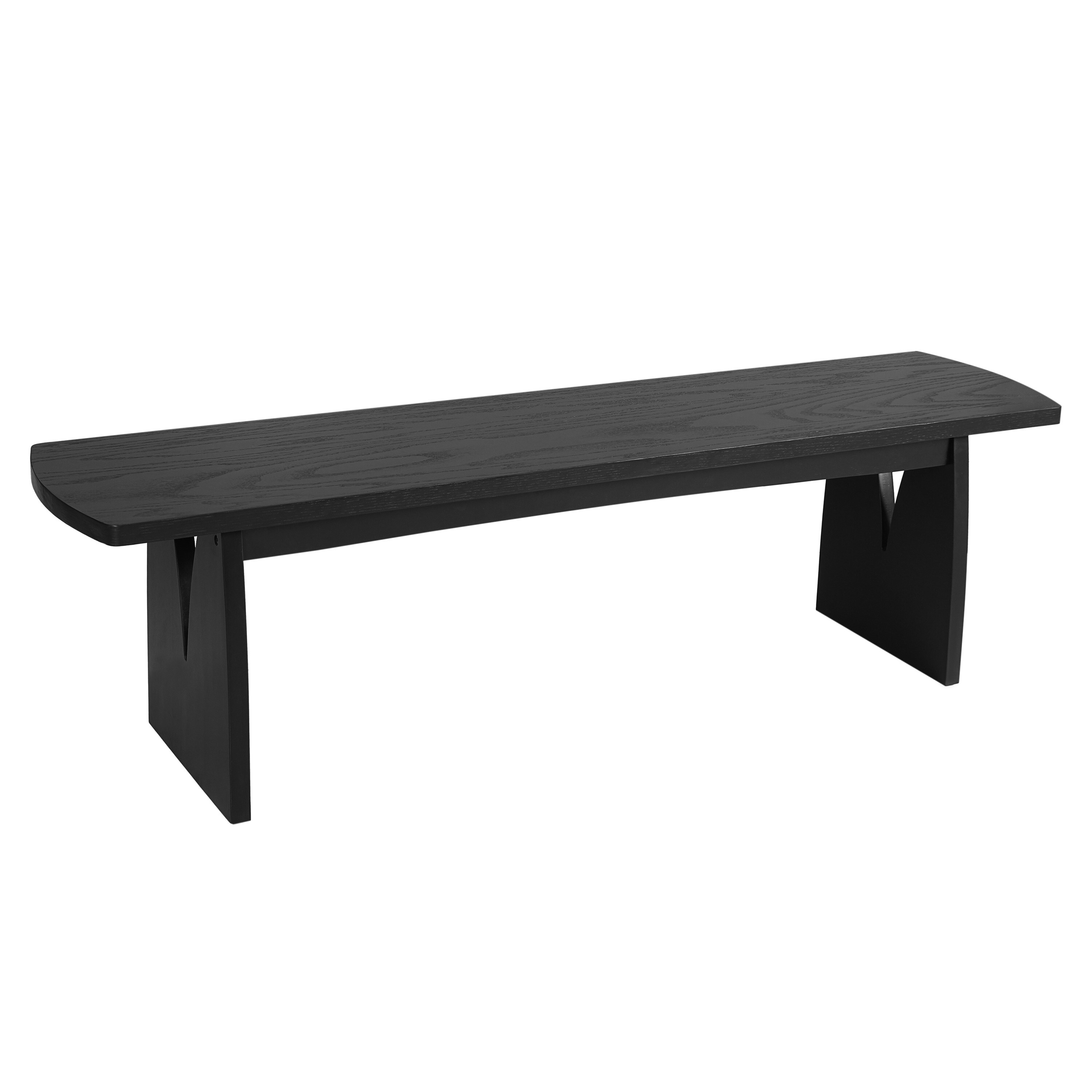 Black Wood Dining Bench