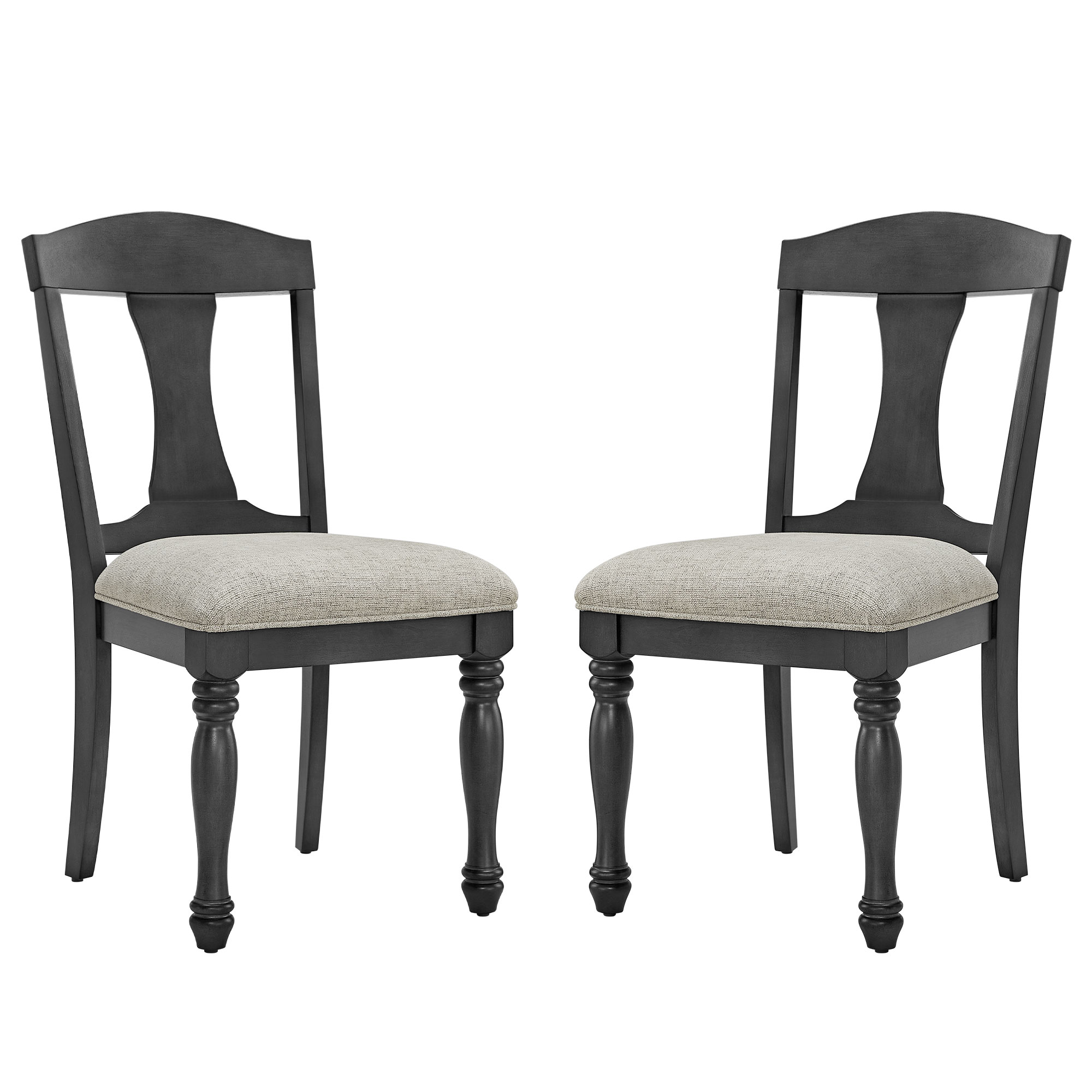 Wooden Frame Upholstered Dining Chairs set of 2,Mid Century Retro Chairs Comfor Kitchen Chairs for Living Room,Restaurant 4