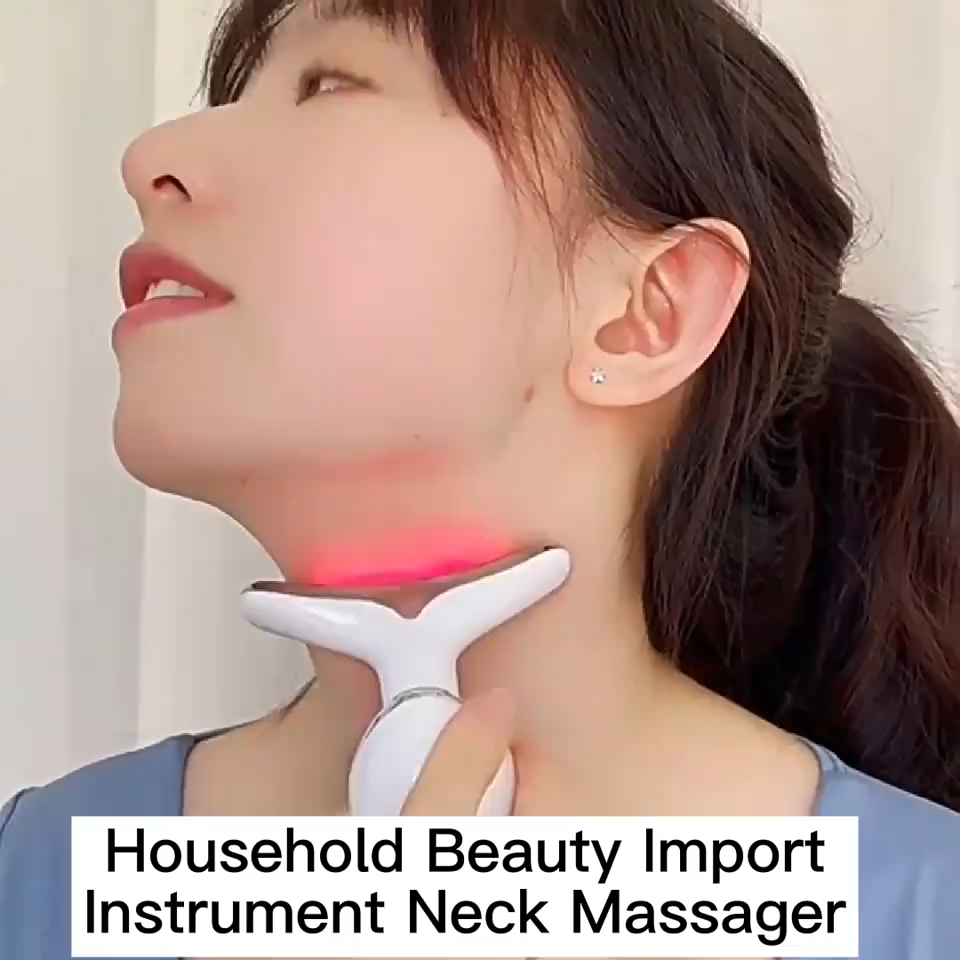 Neck Face Beauty Device Colorful LED Photon Therapy Skin Tighten