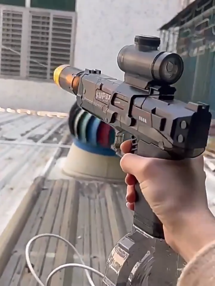 【美品】PREMIUM RELEASE 　WARM & COOL GUN Zuro X-Shot Hyper Gel Multicolored Medium Sub Machine Gun XS