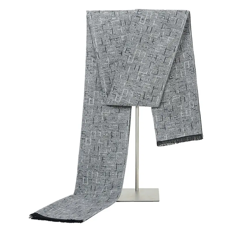 Autumn and Winter New Men's Scarf Business Casual Brushed