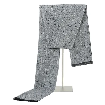  Autumn And Winter New Men's Scarf Business Casual Men's Brushed Warm Scarf Men's Wholesale Winter Scarf