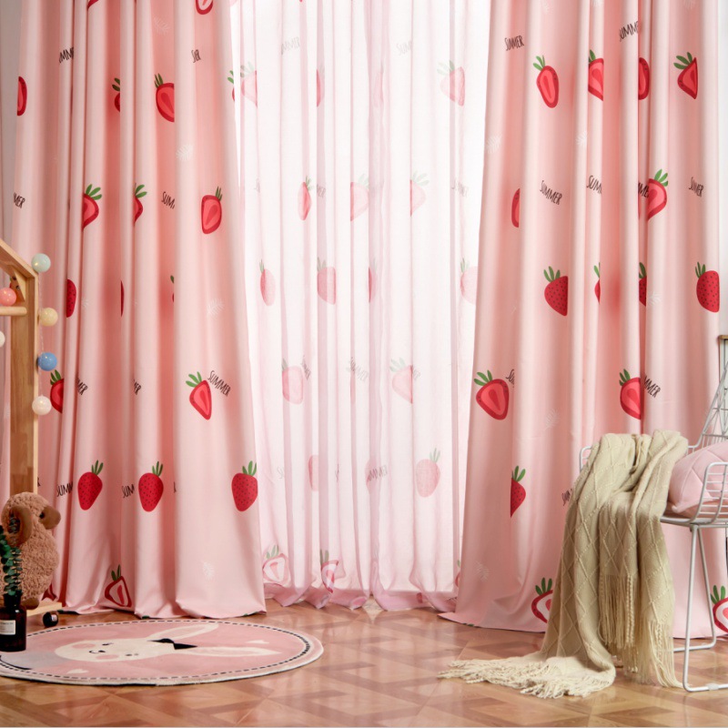 Blackout Curtain For Childrens Rooms Short Princess-style Curtain For Girls