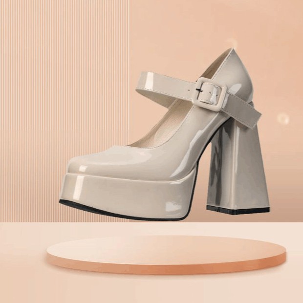 Chunky Heel Mary Jane Pumps, picture 6 of 6
