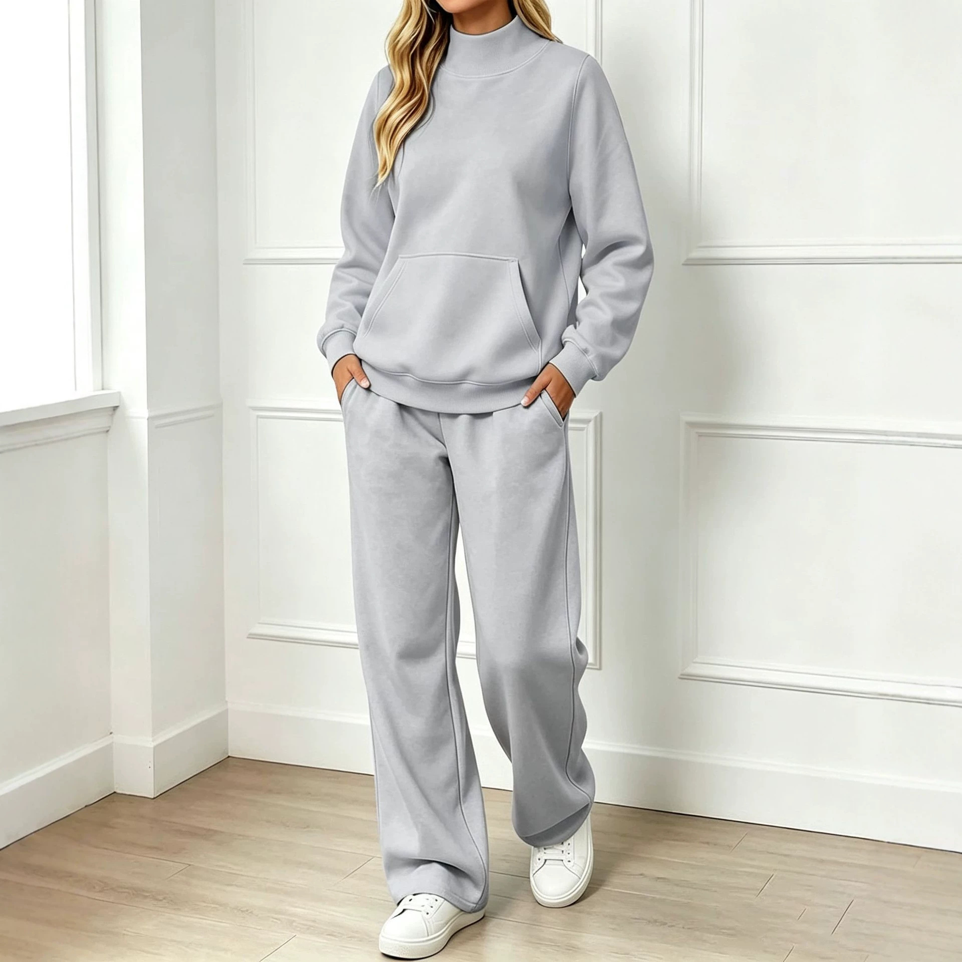 Women's Fallwinter Mock-neck Sweatshirt Set product image