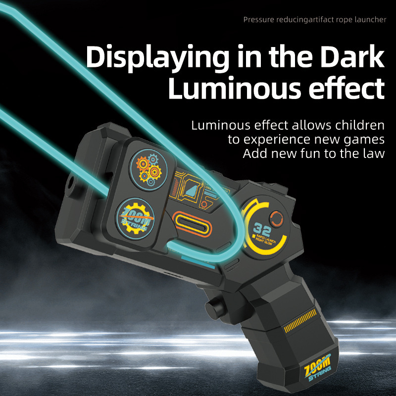 Cross-border Fully Luminous High-speed Rope Glowing Yarn Gun