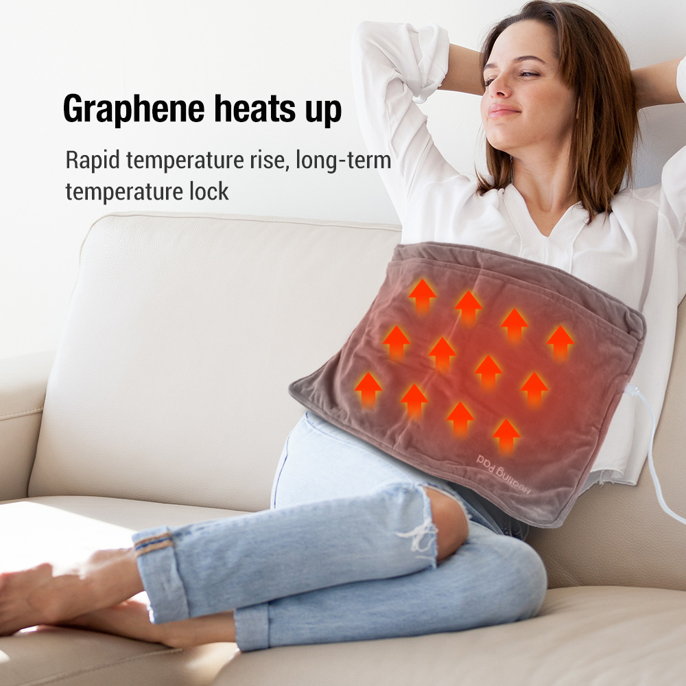 USB Electric Heating Feet Warmer Graphene Electric Blanket Home Office Feet Warmer Mat — foto 8