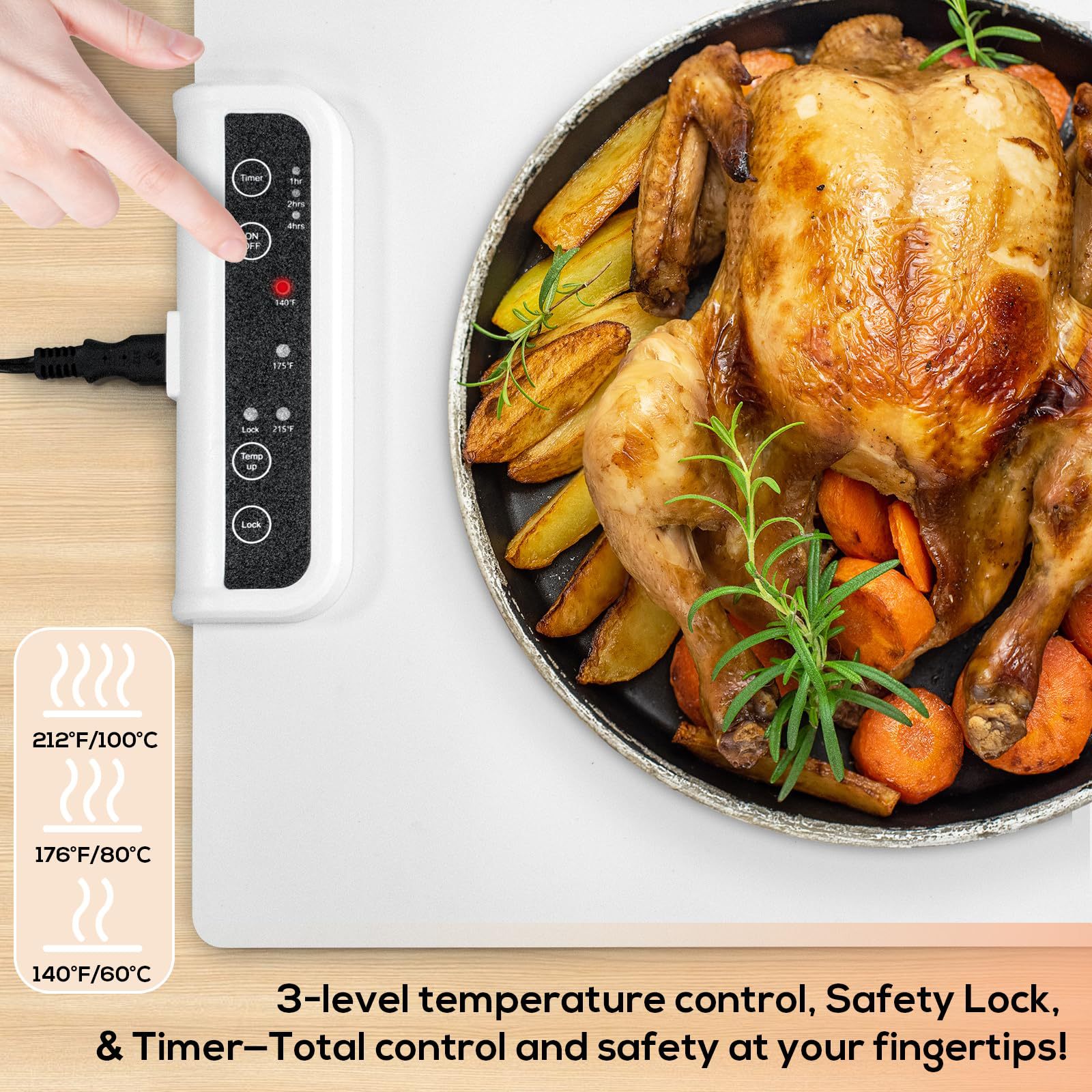 Title 3, Multifunctional Hot Dish Temperature Keeping Pa...