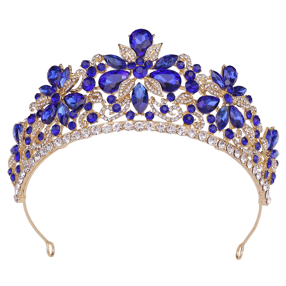 Leaves Rhinestone Crown Hair Accessory Headband — foto 7