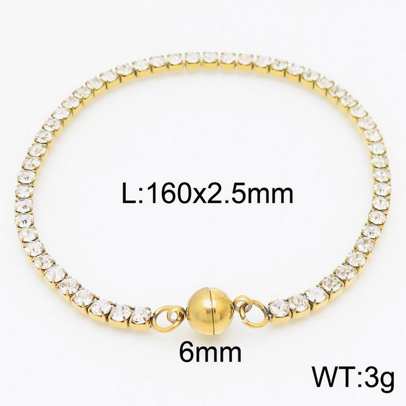 Simple Versatile Ornament Stainless Steel Bracelet