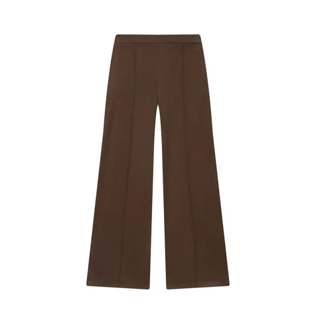 Autumn New Soft Short sleeved Top Wide leg Pants Coffee Pants - Shop at LoveMi