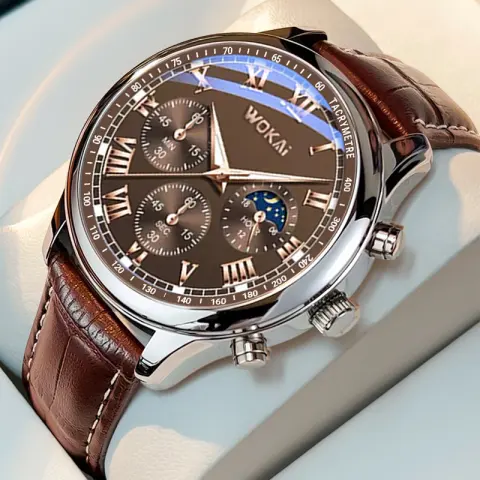 Quartz Sport Watch Casual Belt Men's