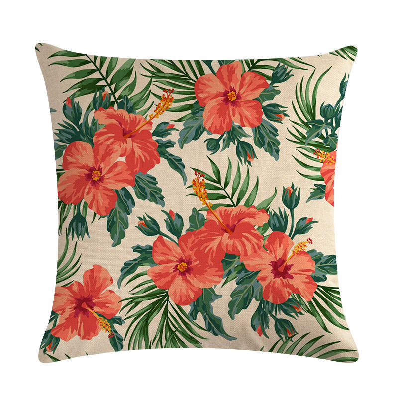 Title 3, Pastoral Style Printing Series Linen Pillow Cover