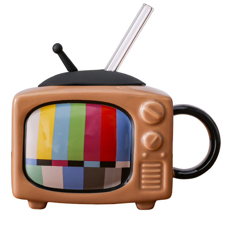 Creative Retro TV Youth Memory Ceramic Cup