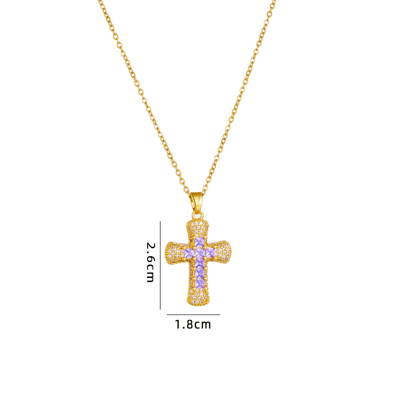 Cross Necklace Female Personality Fashion