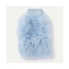 Pet Autumn And Winter Round Neck Sweater - Blue - View 1