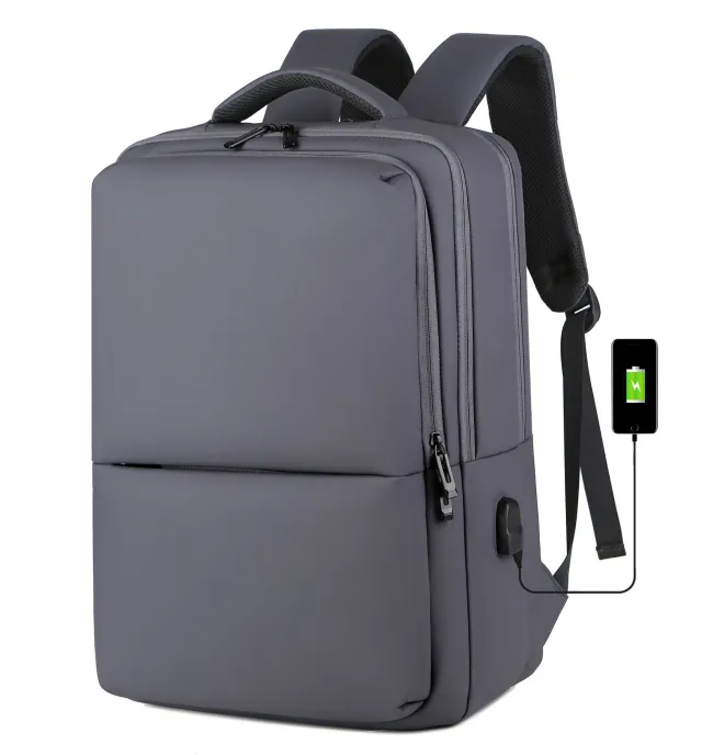 Computer Bag Shoulder Business Backpack Notebook Gray - Shop at LoveMi