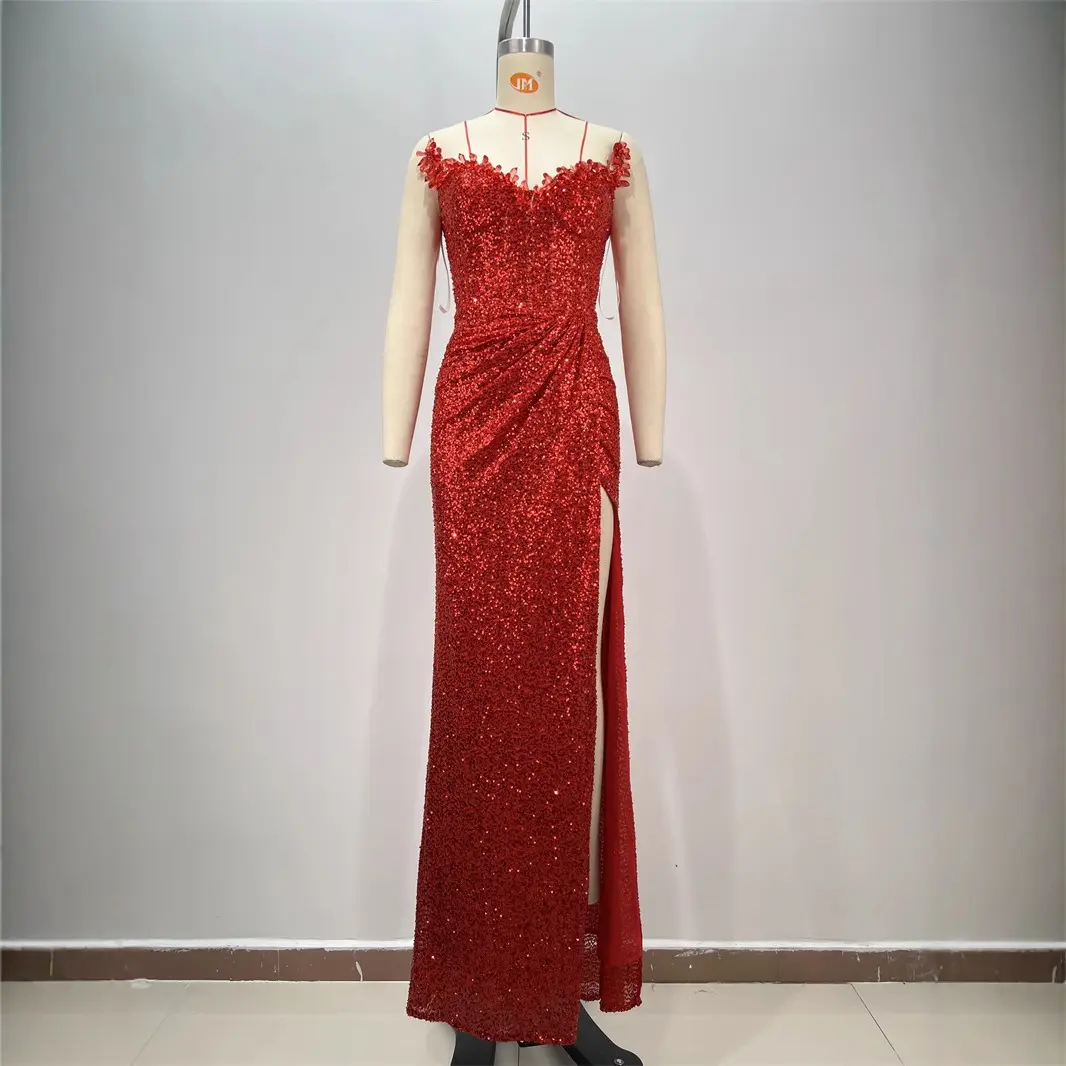 Drop-shaped Diamond Sexy Low-cut High Sitt Red