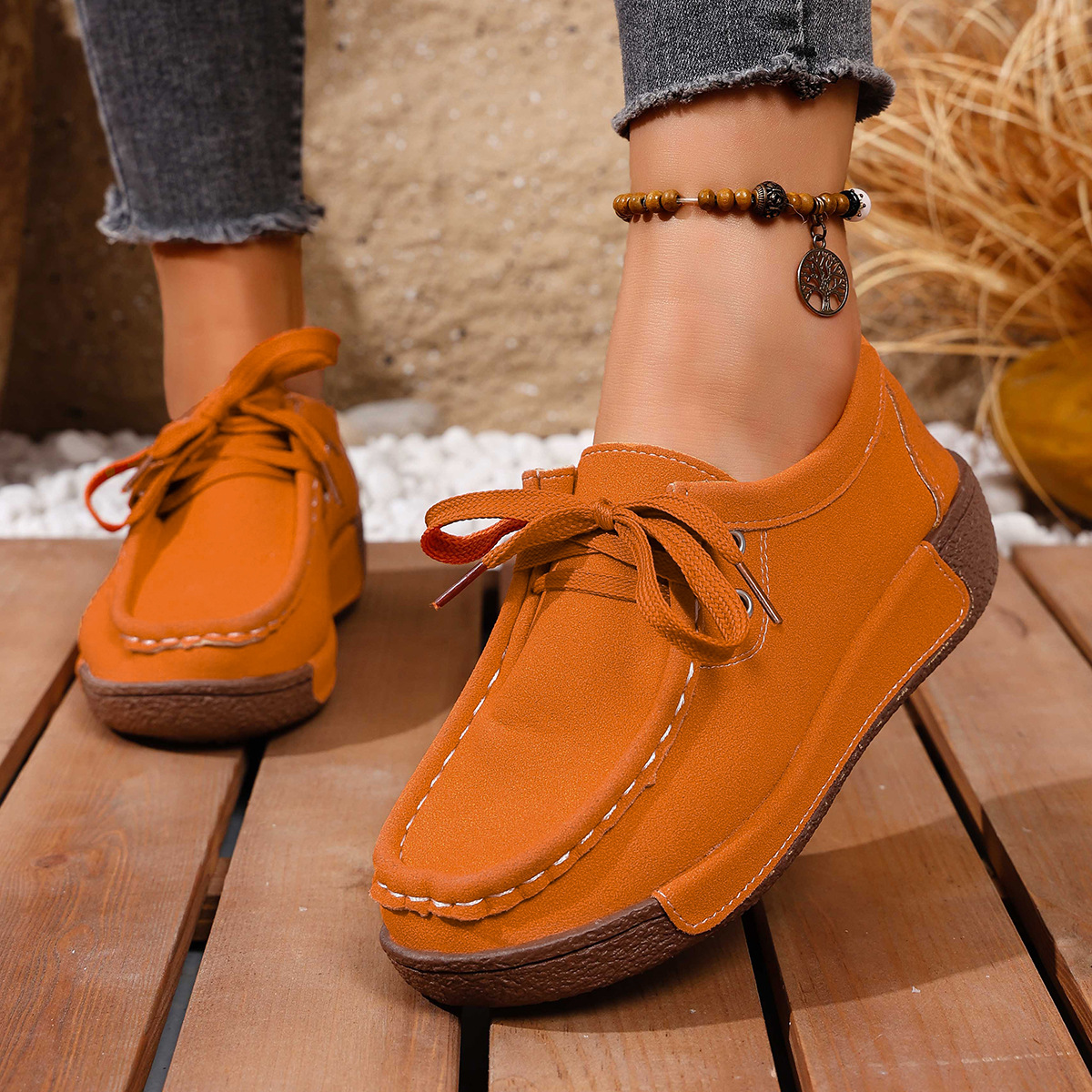 Faux Suede Slip-On Loafers, picture 7 of 8