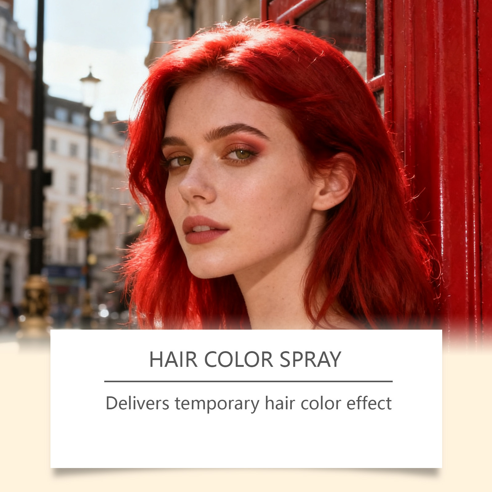 Bright Red Temporary Hair Spray For Everyday Styling And Careeasy To Apply Long-lasting Color And Moisturizing