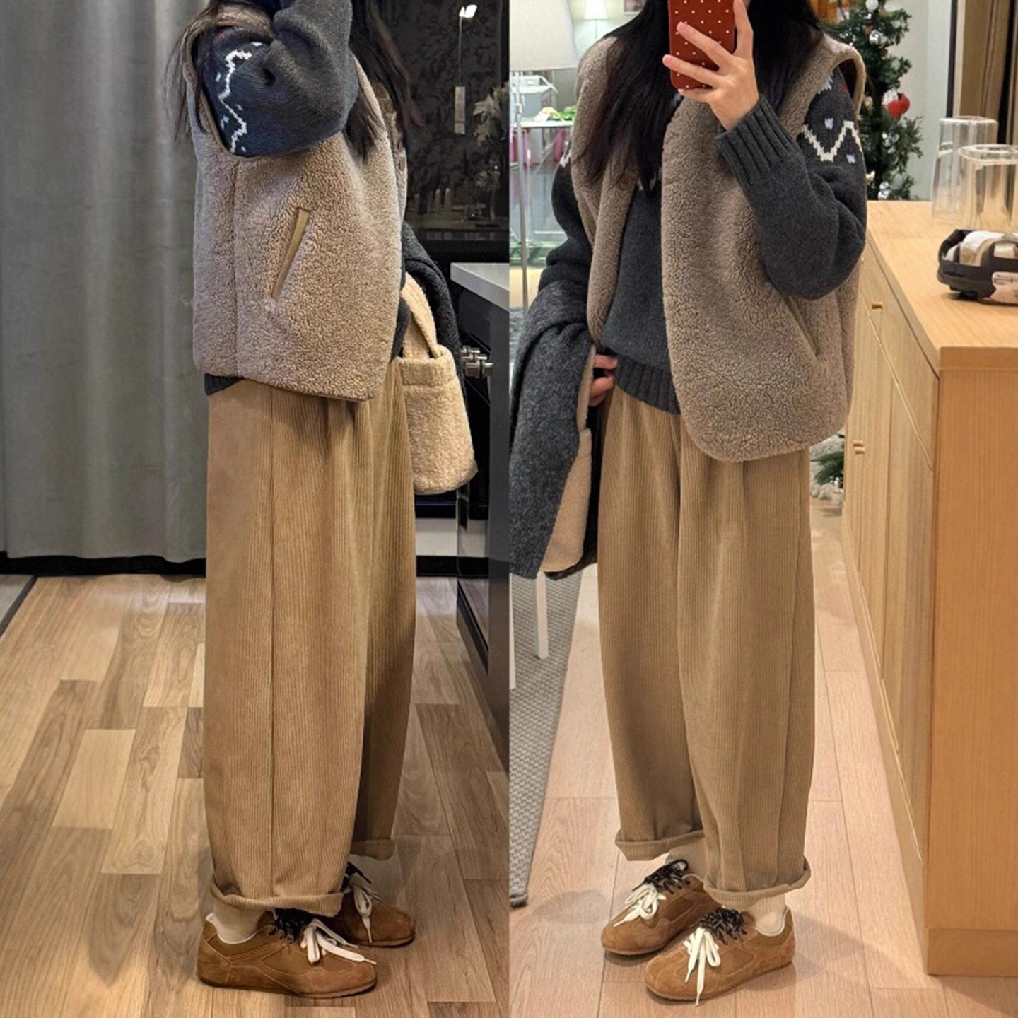 Plus-size Grandma Pants For Fallwinter Wide-leg Balloon Style