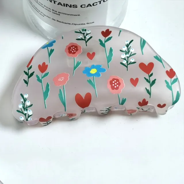 Frosted Hair Clip Flower Fashion A8318 - Shop at LoveMi