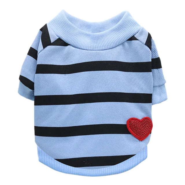 Jarre Aero Bull Pug Puppy Clothes Teddy Milk Cat Pet Spring And Summer Thin Small Dog Puppy Blue - Shop at LoveMi