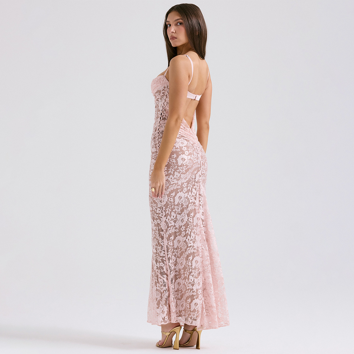 Lace Strap Backless Party Dress, picture 7 of 10