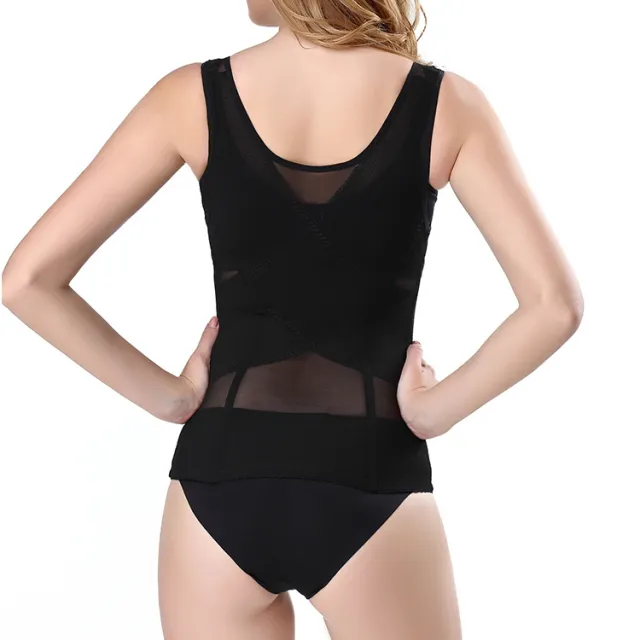 Plus Size Corset Six Breasted Corset Waist controlled Top Black - Shop at LoveMi