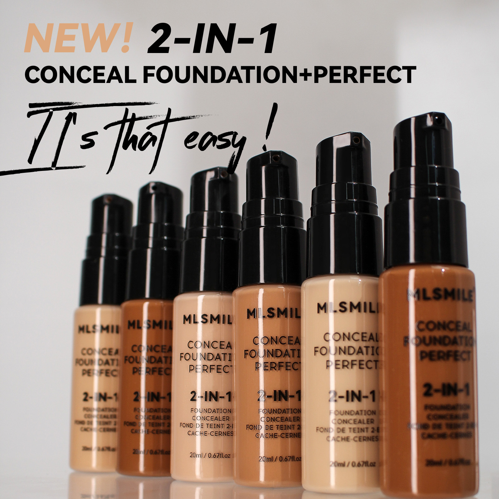 Moisturizing Long Lasting Smear-proof Makeup Concealing Foundation