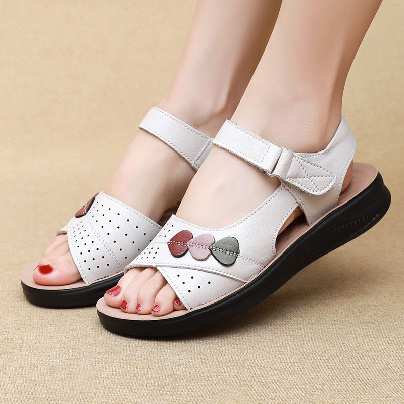 Faux Leather Velcro Sandals, picture 2 of 5