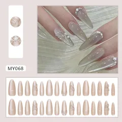 Cold Cat's Eye Butterfly Manicure High-grade Wedding Internet Celebrity Wear Nail Tip - Butterfly Cat'S Eye Glue - View 1