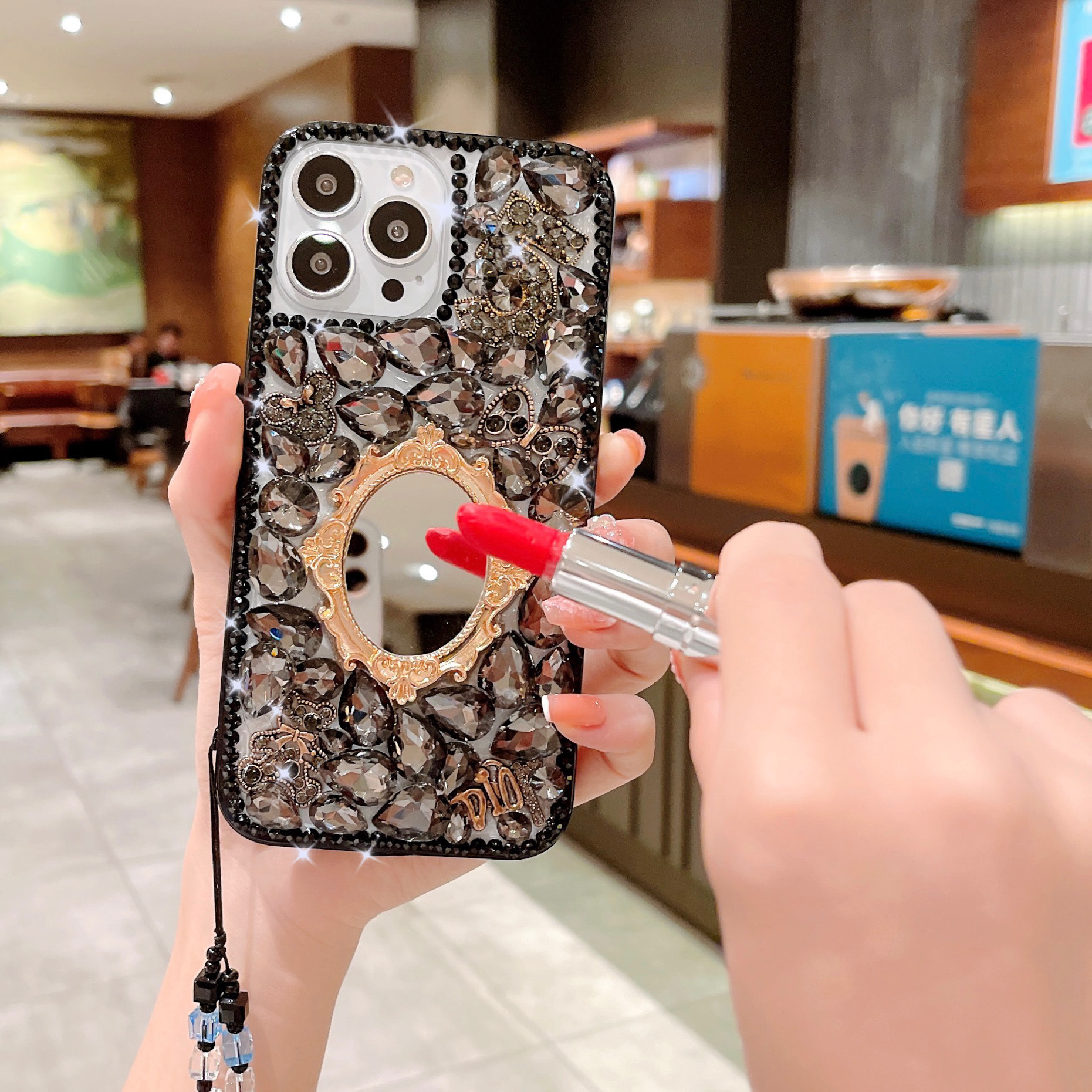 Women's Rhinestone Cover Luxury All-inclusive Protective Case - Image 3