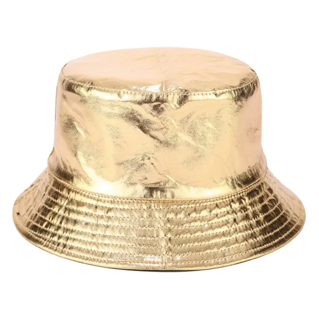Women's Fashion Personality Double sided Outdoor Crushhat Black Gold Double Sided Wear - Shop at LoveMi
