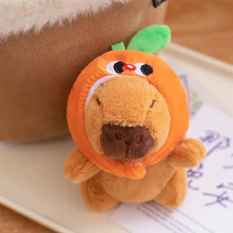 Capabala Capybara Doll Guinea Pig Plush Toy Small Pendant Girls' Bags Ornament Keychain