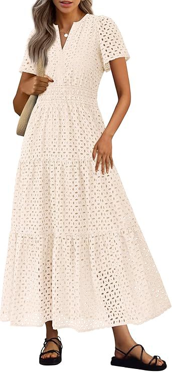 Women's Long Flowing Beach Vacation Dress