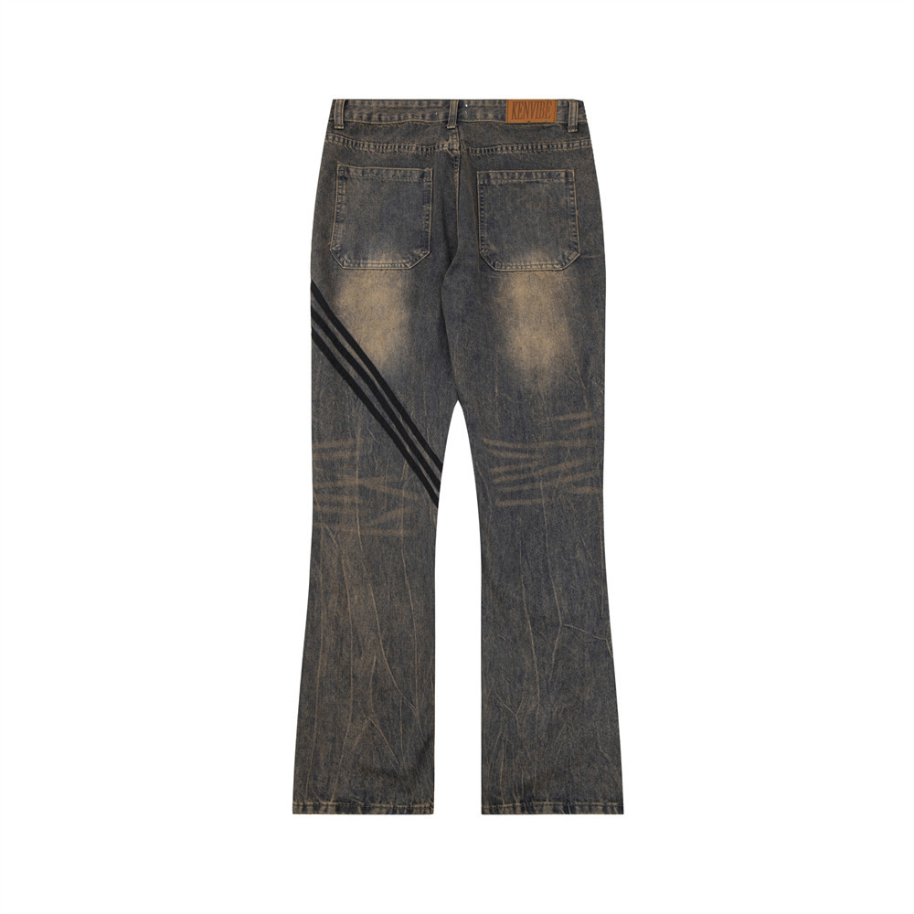 Striped Jeans European And American Style Men