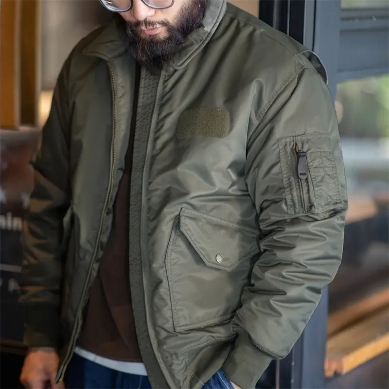 American Retro Jacket Pilot Thickened Cotton Padded
