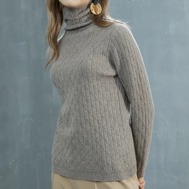 Autumn And Winter Woolen Sweater For Women Thickened Camel - Shop at LoveMi
