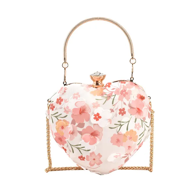 Sweet Floral Chain Crossbody Bag Fashion Tote Floral - Shop at LoveMi