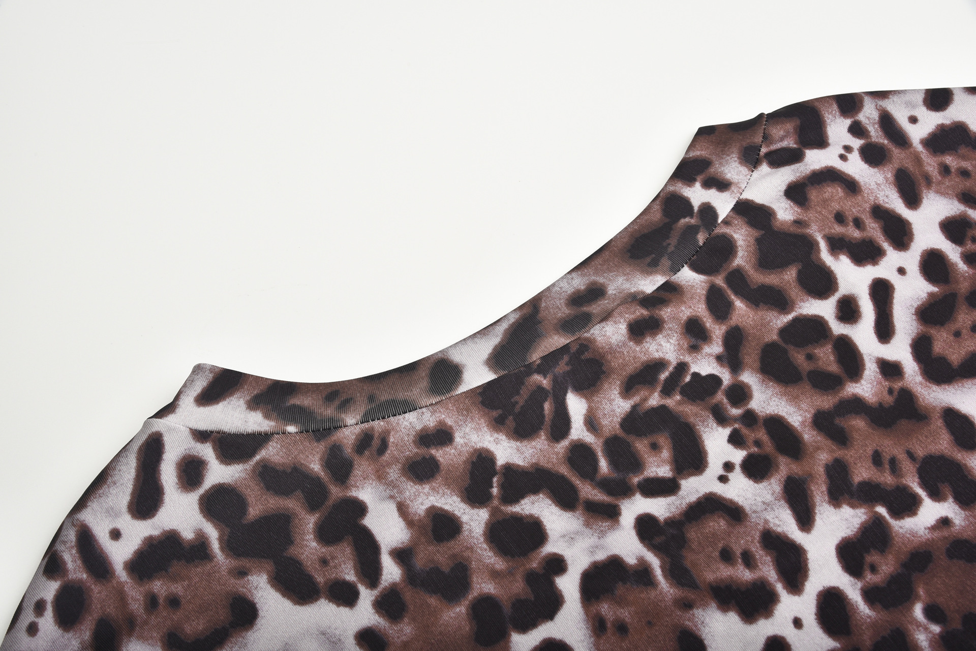 Title 24, Leopard print round neck long sleeves