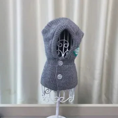 Autumn And Winter New Pet Four-leg Knitted Warm Sweater - Grey Hat - View 1