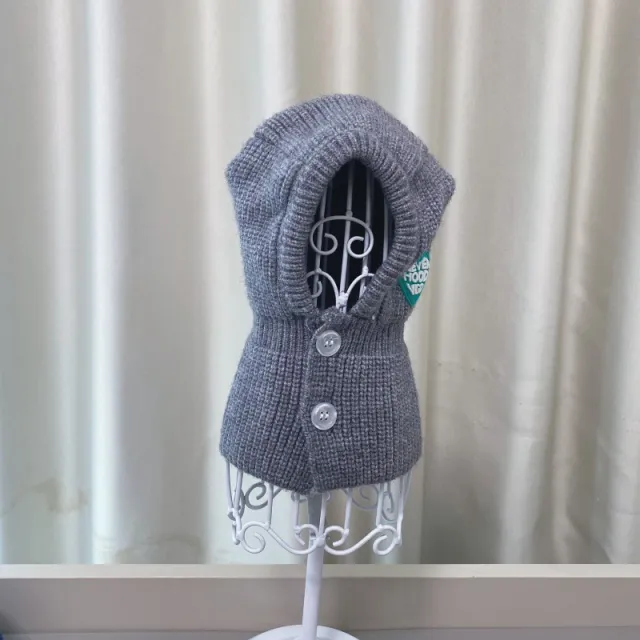 Autumn And Winter New Pet Four leg Knitted Warm Sweater Gray Hat - Shop at LoveMi