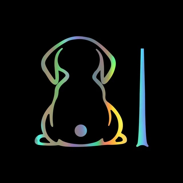 Wiper Back Shadow Dog Rear Gear Glass Paster Automobile Sticker - Image 9