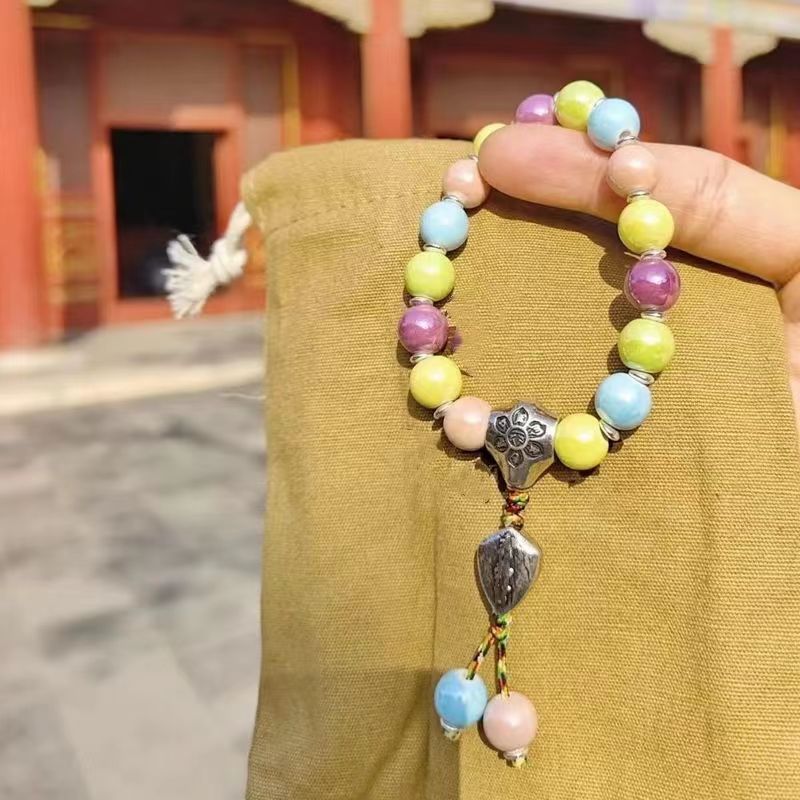 Couple's Ceramic Lucky Bead Bracelet Ornament