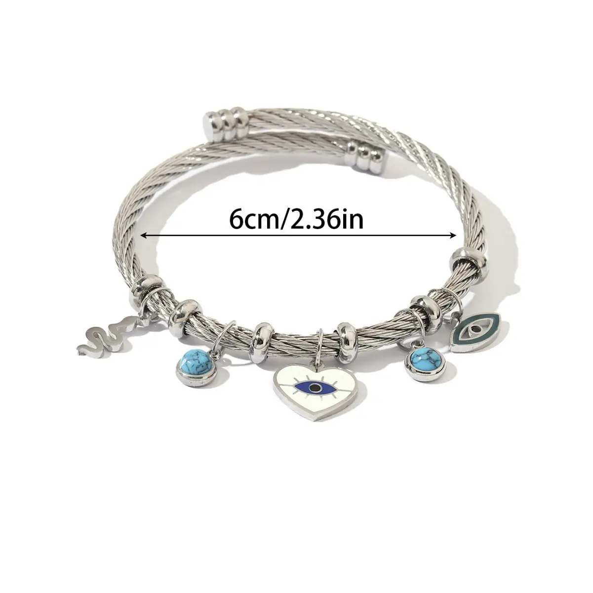 Cross-border Turkish Stainless Steel Vacuum Plating Titanium Steel Bracelet Female Fashion