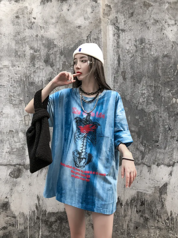 Title 6, Loose drop shoulder half sleeve T-shirt