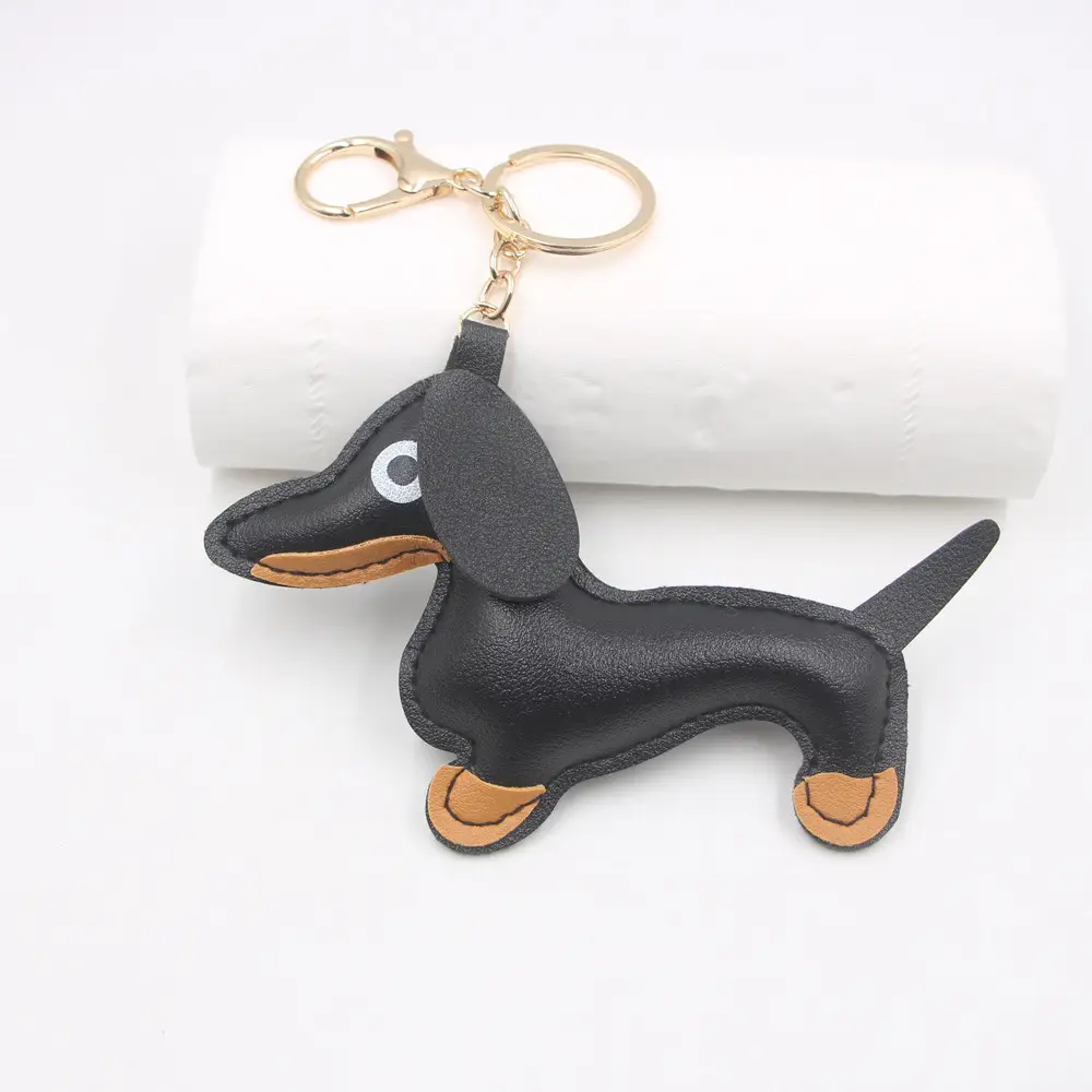 Fashion Car Key Chain Sausage Dog Pendant