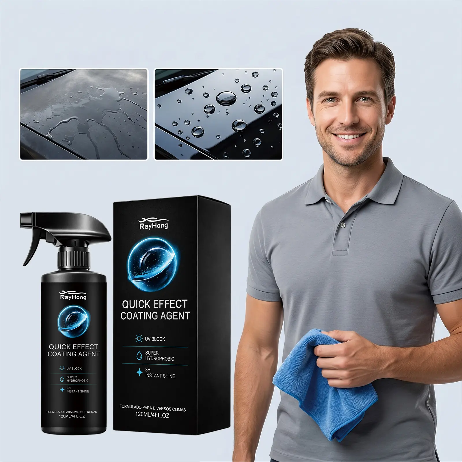 Car Ceramic Spray Enhances The Gloss
